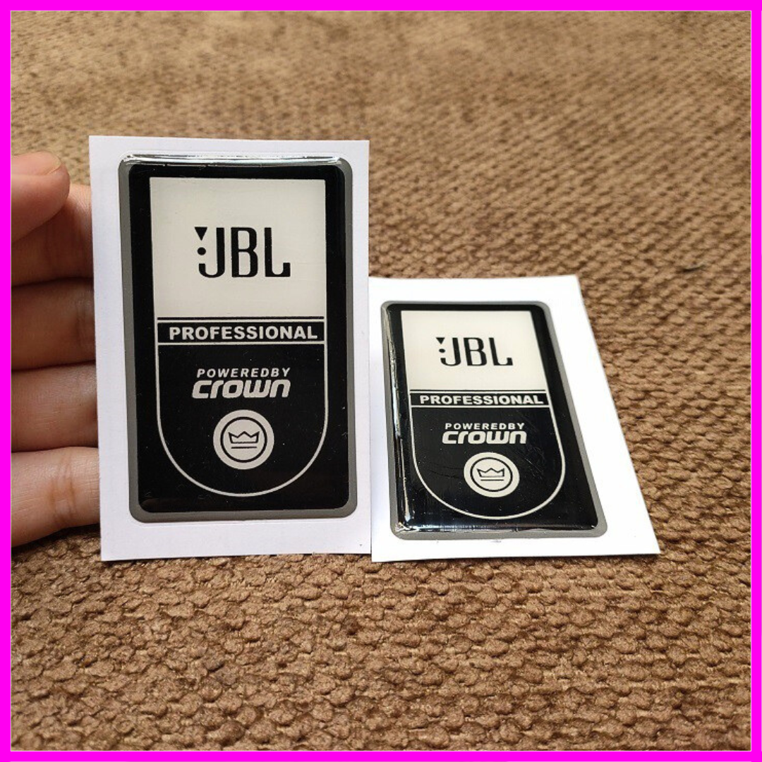 Tem dán thùng loa JBL Crown, giá 2 tem