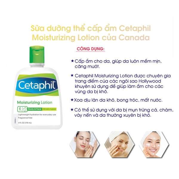 SET 3 CHAI SỮA DƯỠNG THỂ CETAPHIL MOISTURIZING LOTION MỸ