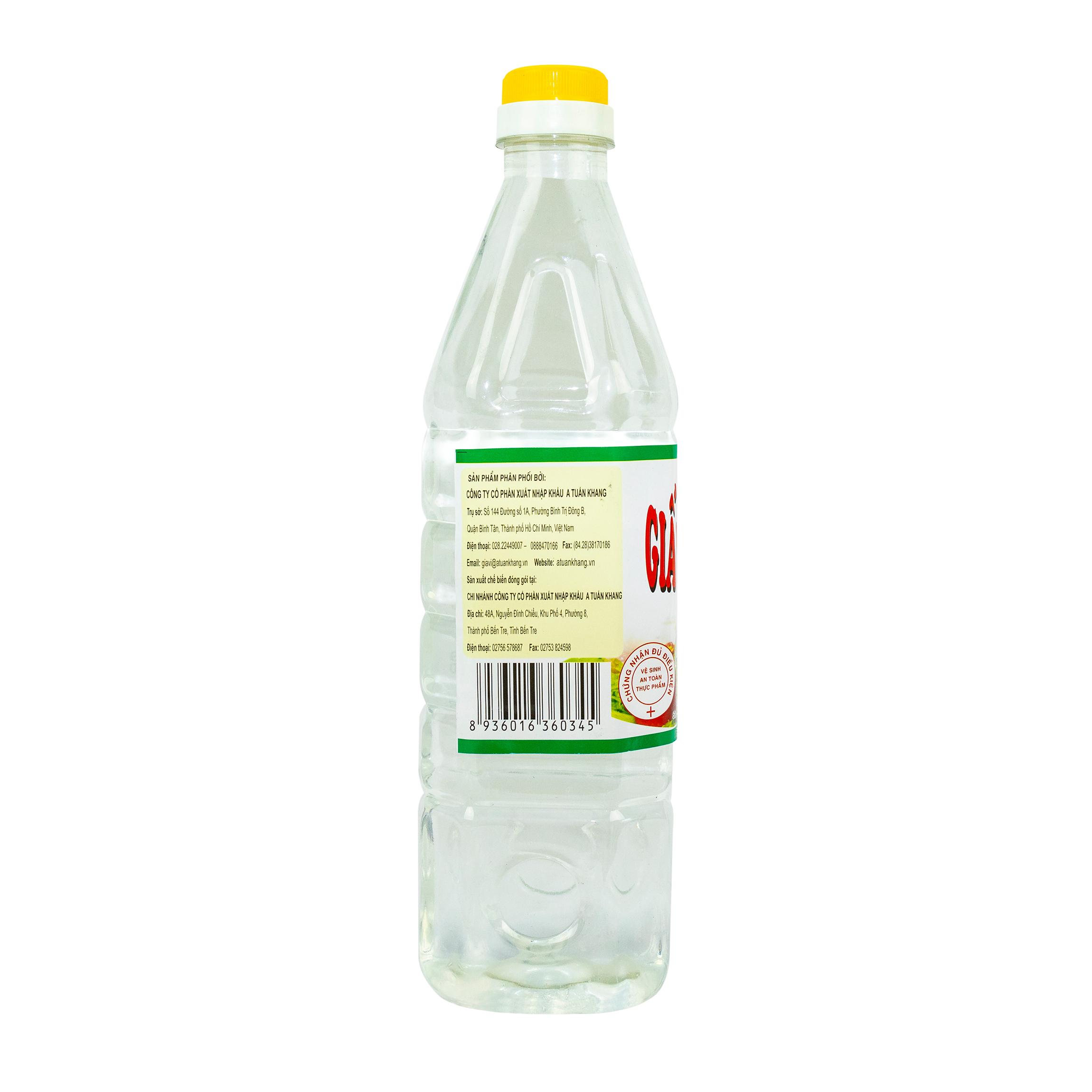 Giấm tinh luyện A Tuấn Khang 900ml