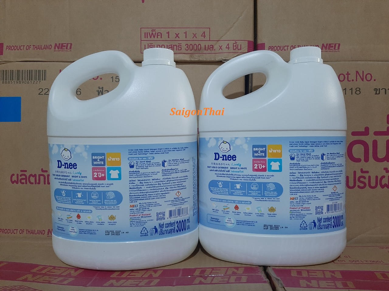 (STT)[HCM]Nước Giặt Dnee hàng Thái Lan 2800ml- Màu tím plus