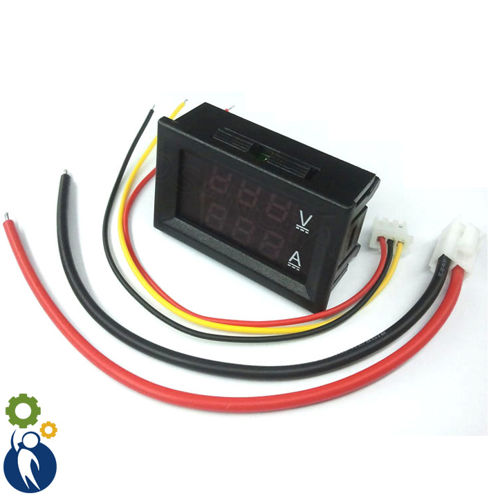 Đồng hồ đo áp và dòng 0-100v 10a