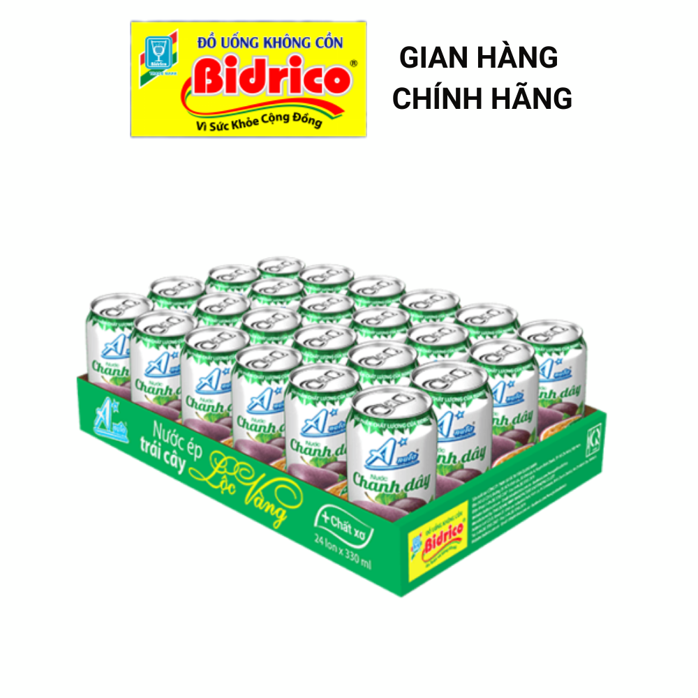 Nước Chanh Dây A*nuta ( Khay 24 lon 330ml ) - Sản phẩm của Bidrico