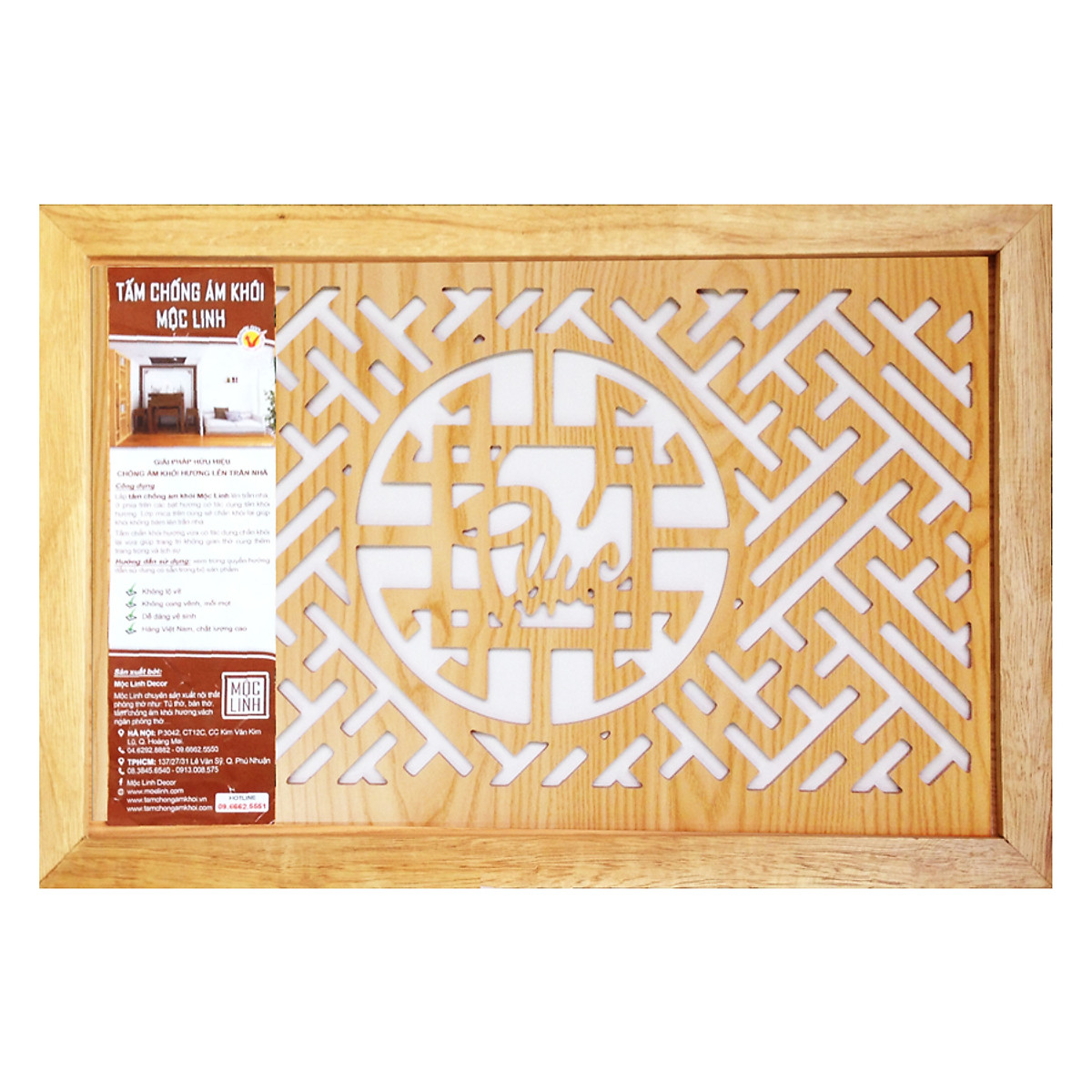 Tấm Chống Ám Khói (41 x 61 cm) - TẤM CHỐNG ÁM KHÓI CHỮ PHÚC Tấm Chống Ám Ban Thờ
