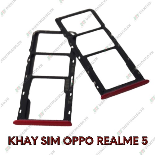 SIM tray Oppo realme 5 đỏ