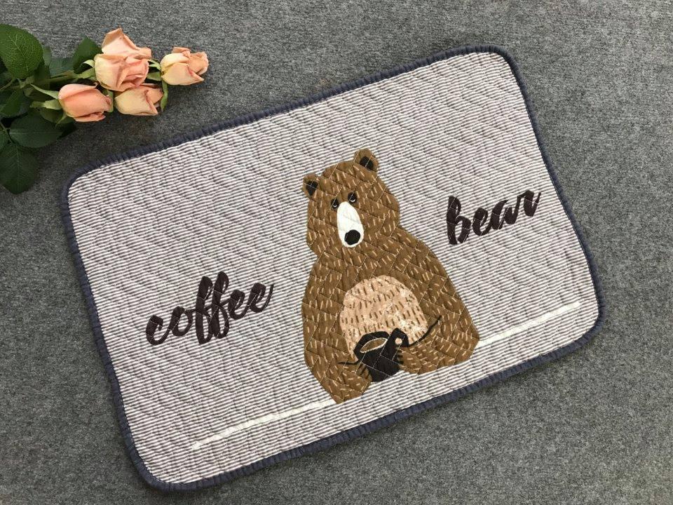 Thảm set 3 - Coffee bear