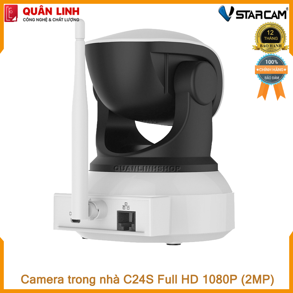 Camera wifi IP Vstarcam C24s Full HD 1080P kèm thẻ nhớ 32G-128GB