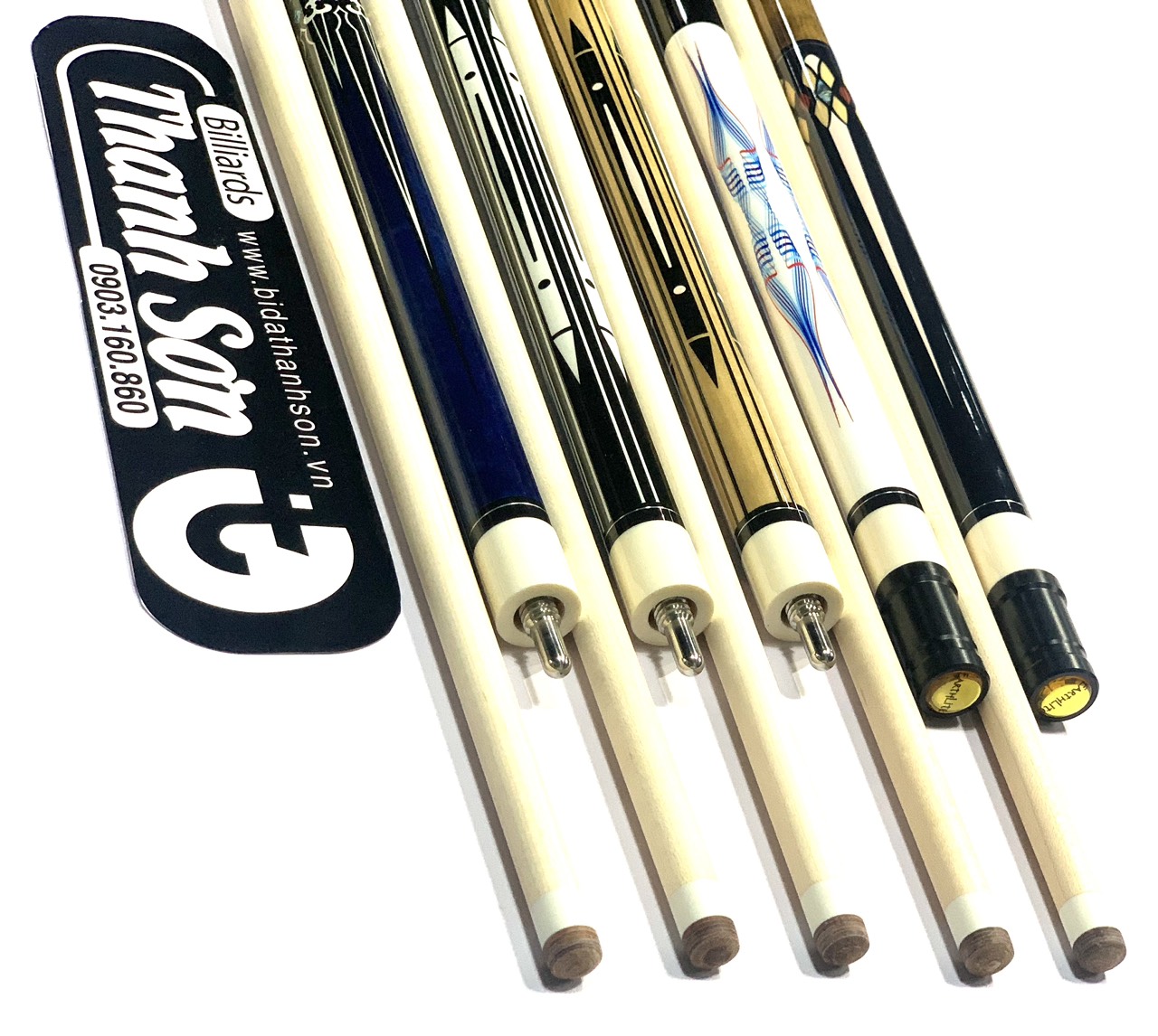 Combo cơ bida  Earthlite  cao cấp 3c ( tặng bao cơ+ bao tay)