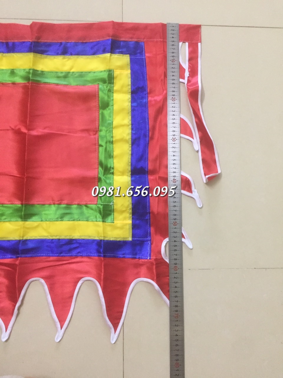 Cờ Ngũ Sắc - Cờ Thần Loại 0.8x0.8m