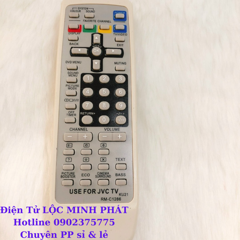Điều khiển remote JVC dùng cho tivi đời cũ