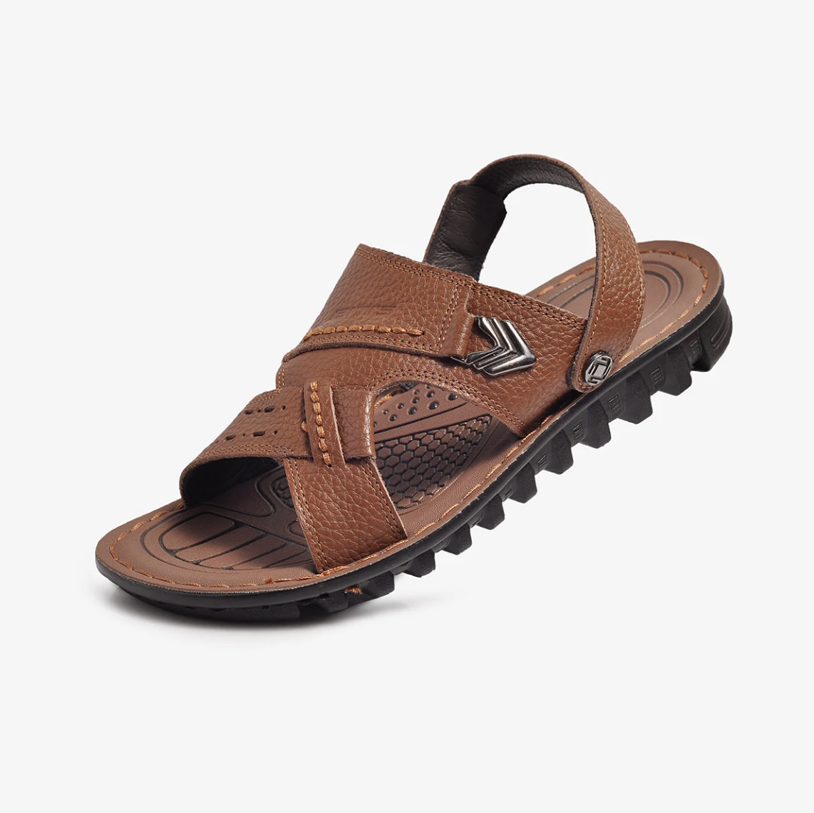 Dép Sandal Da Nam Biti's DDM035544NAL (Nâu)