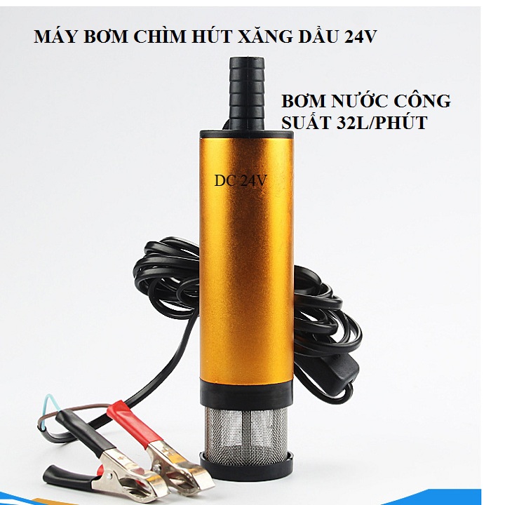 bơm chìm hút xăng dầu 24v - 30l/phút