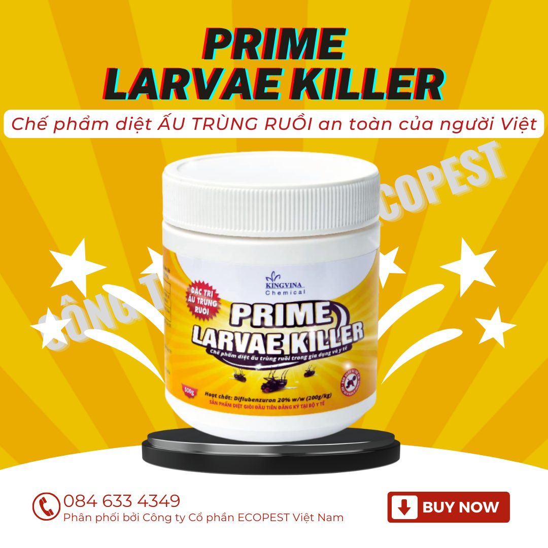 PRIME LARVAE KILLER - Fly larvicide (100% effective)