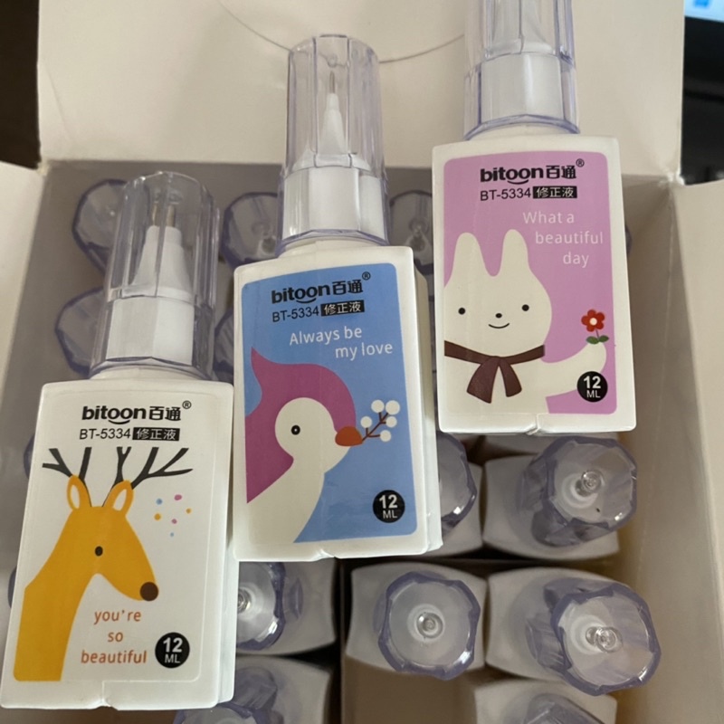 Bút Xoá Nước Bitoon Dễ Thương 12ml