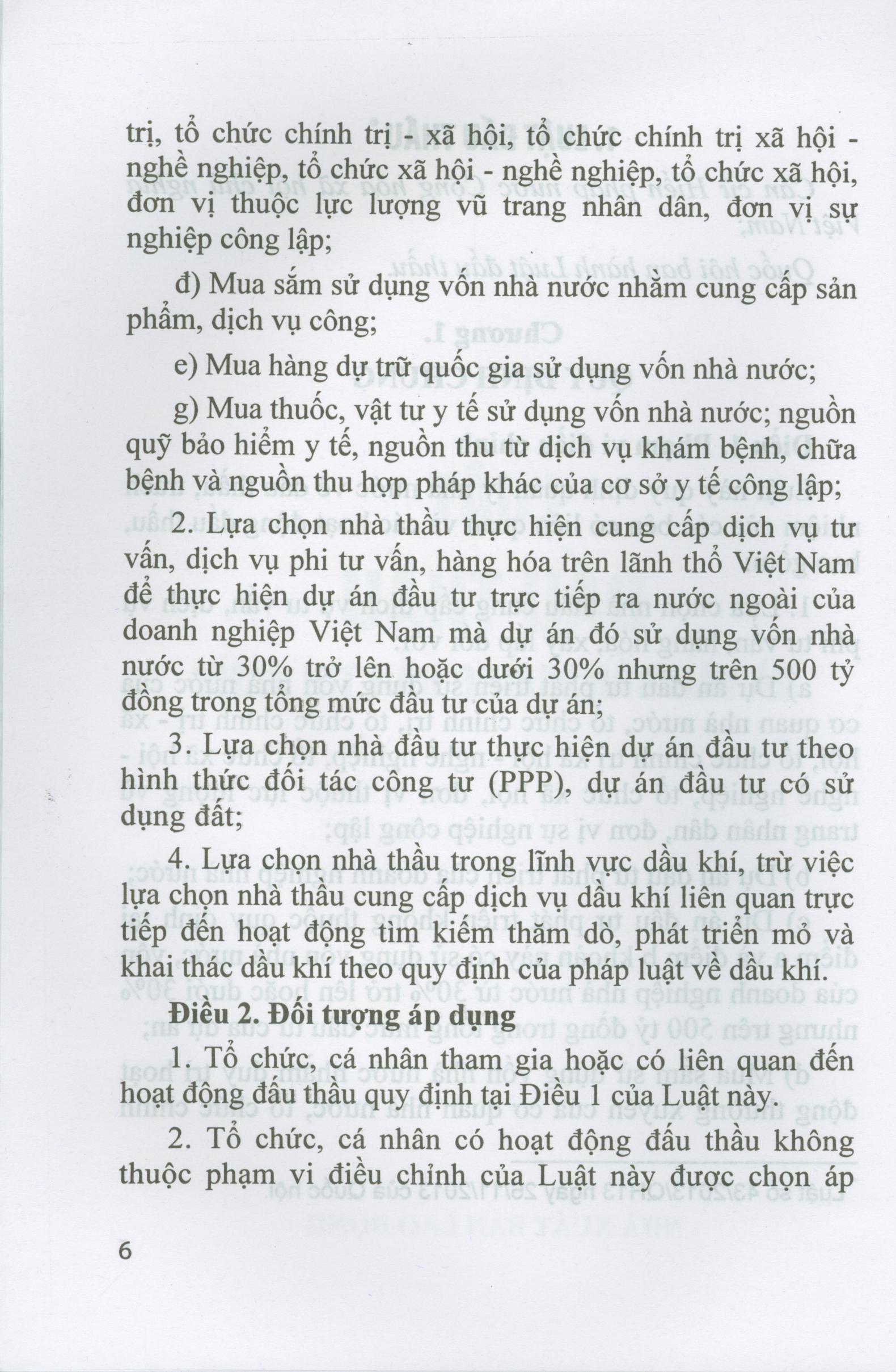 Luật Đấu Thầu và Văn bản hướng dẫn thi hành