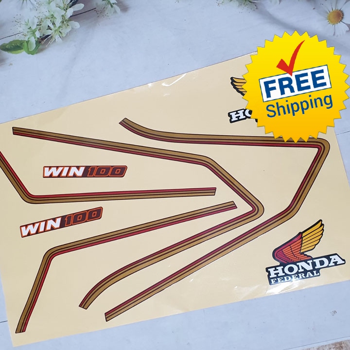 [KHÔNG ĐỒNG SHP] TRỌN Bộ tem xe 3 lớp Win 100 siêu chất