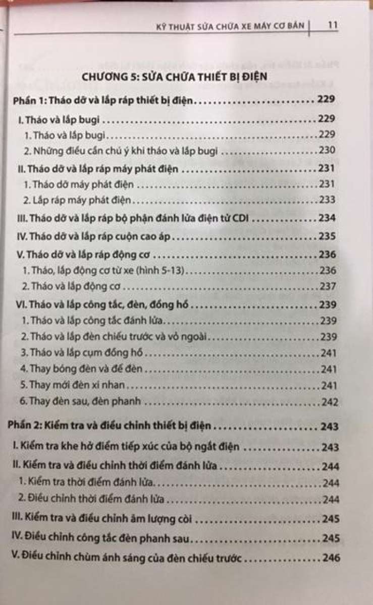 Sách Fahasa - Kỹ Thuật Sửa Chữa Xe Máy Cơ Bản (Tái Bản 2019)