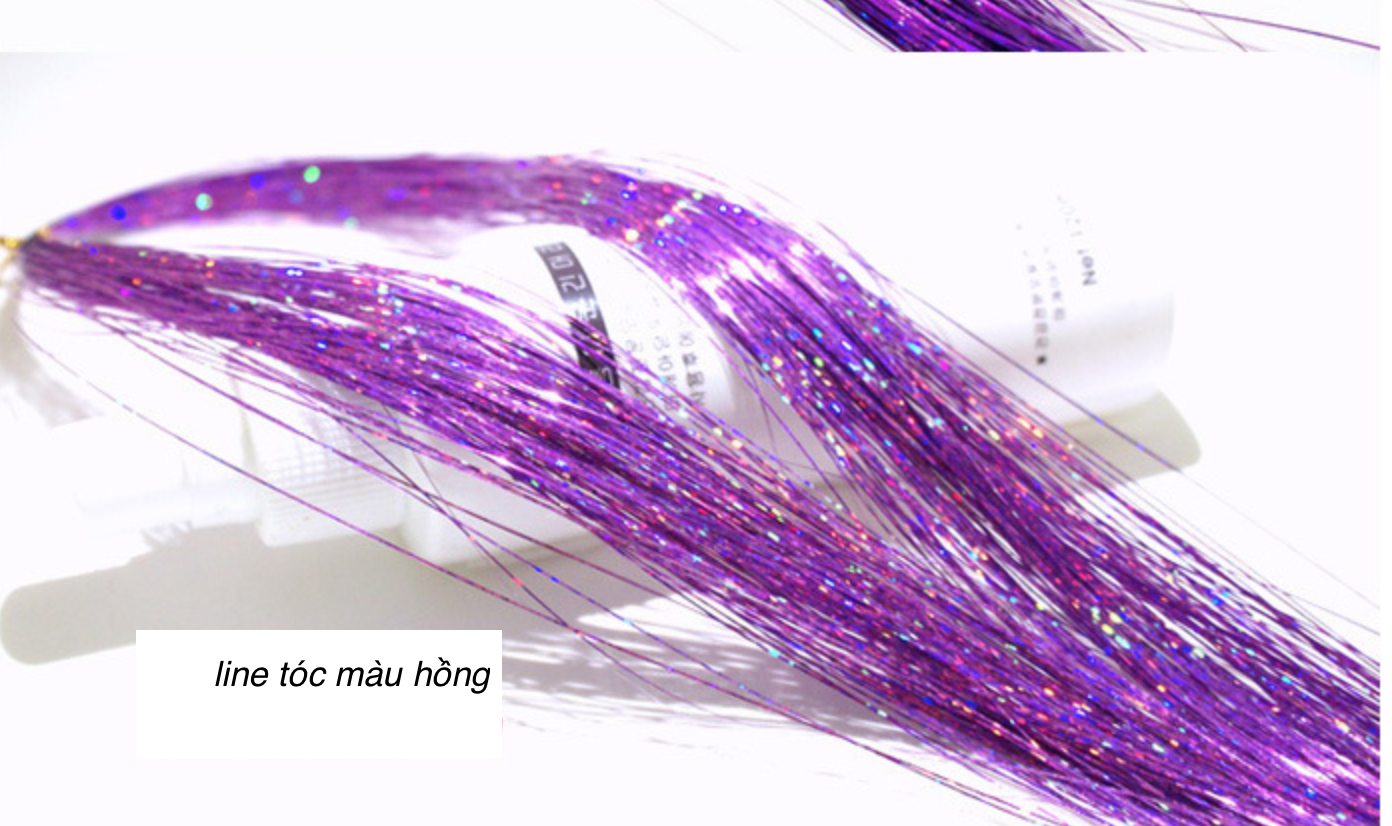 [HCM]Line tóc kim tuyến cột( 1 tép dài từ 120cm) mua 5 tặng 1 line