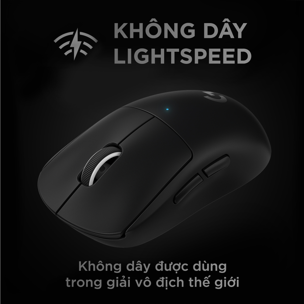 Chuột game không dây Logitech G Pro X Superlight - Siêu nhẹ, cảm biến Hero 25k, 25.6k DPI, Lightspeed, 5 nút lập trình, pin lâu, PC/Laptop