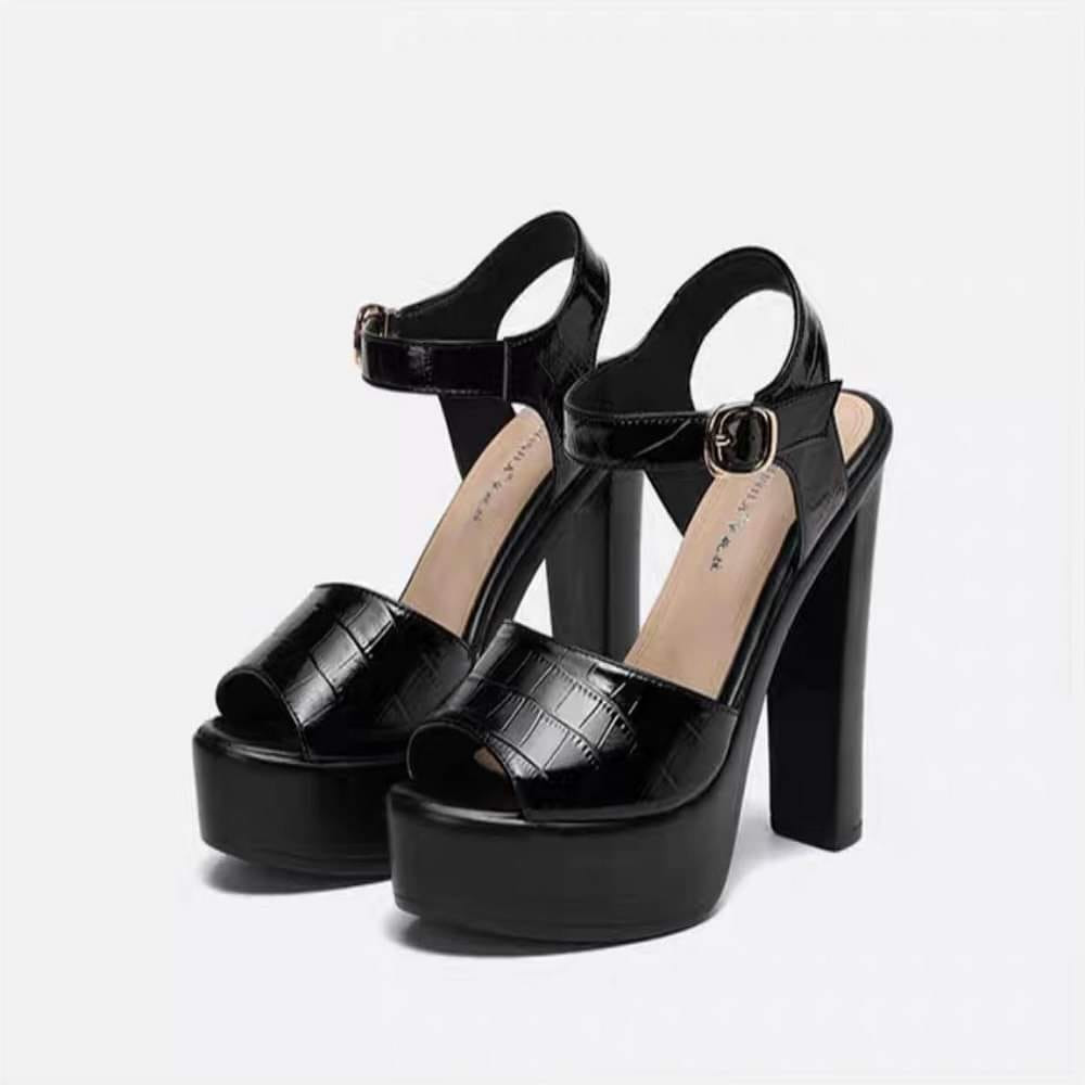 GIÀY SANDAL CAO GÓT VÂN CÁ XẤU 10P