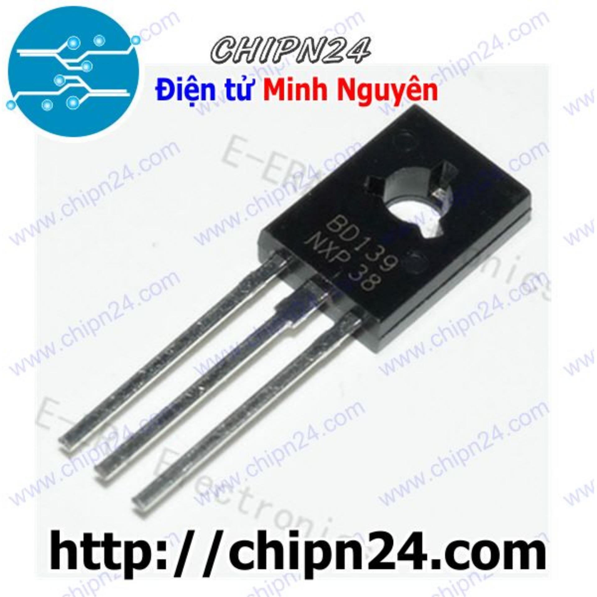 [5 con] (KT1) Transistor BD139 TO-126 NPN 1.5A 80V (D139 139)