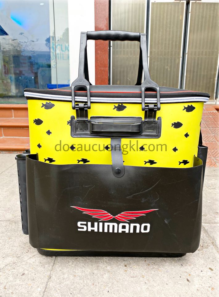 Thùng cao su đựng cá Shimano cứng cao hình cá