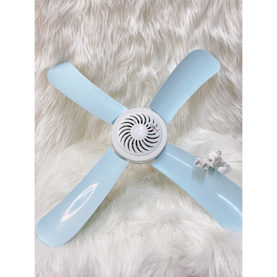 Quạt trần mini 4 cánh treo màn cực mát