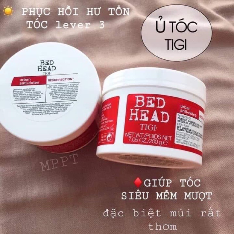 Hấp, ủ tóc mềm mượt phục hồi hư tổn tigi bed head