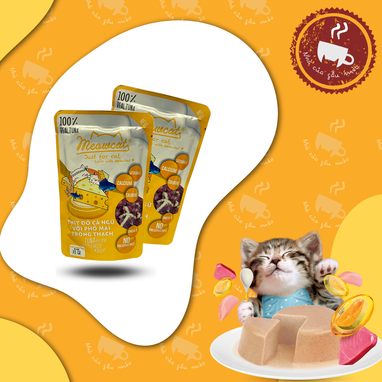 Pate Meowcat cho mèo 70g
