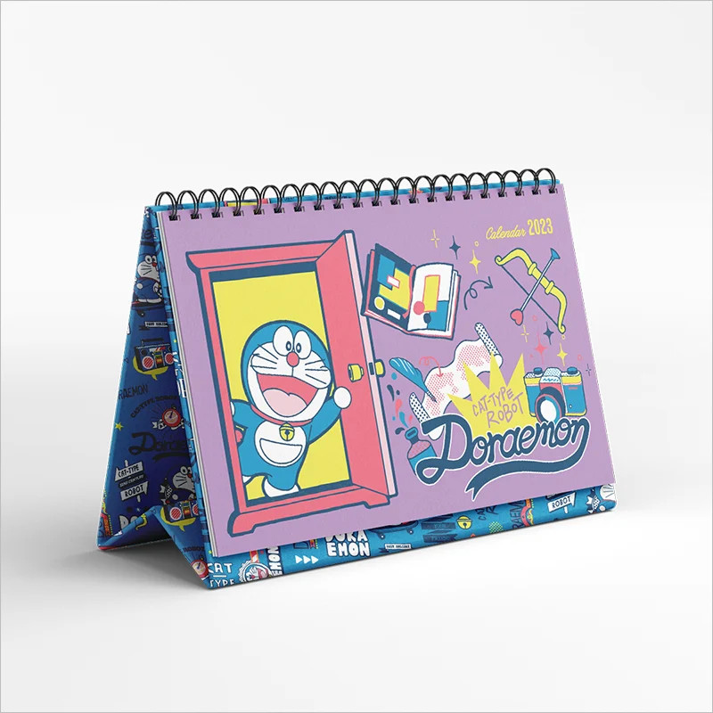 Lịch để bàn Doraemon 2023 tặng kèm sticker