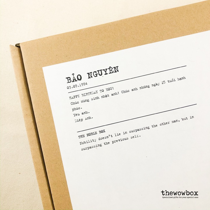 [Quà tặng bạn nam] THE NOBLE BOX – SỔ DA, BÚT GỖ, KẸP SÁCH