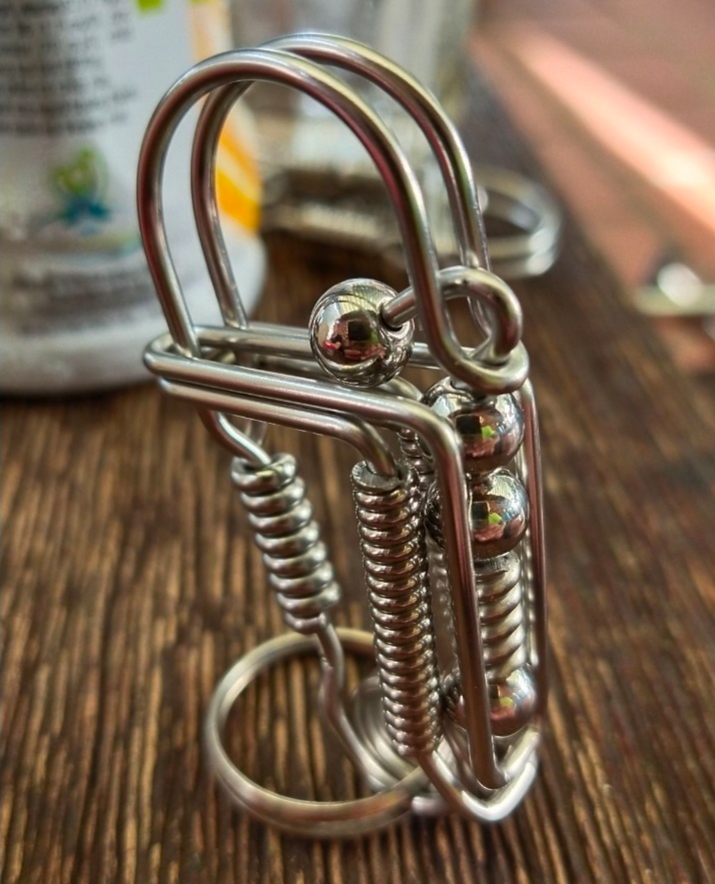 [HCM]Móc Khóa inox uốn thủ công