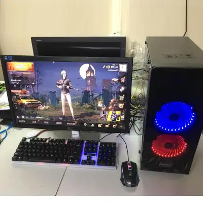 [HCM]Bộ máy tính chơi Game văn phòng làm việc tặng Lcd 22 inch full hd (Đầy đủ CPU màn hình tặng bàn phím chuột led giả cơ USB wifi + lót chuột