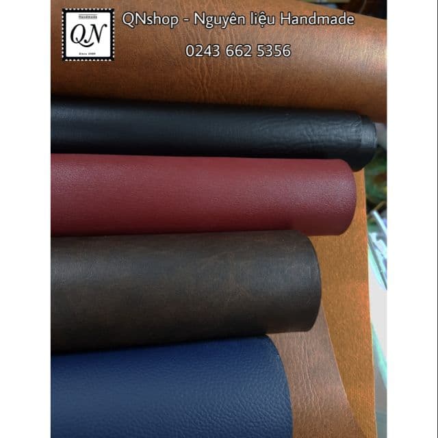 Vải da dày may túi ví, nguyên liệu làm túi, nguyên handmade