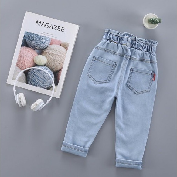 (Size 9-45kg) Quần bò, quần kaki bé gái cạp bèo