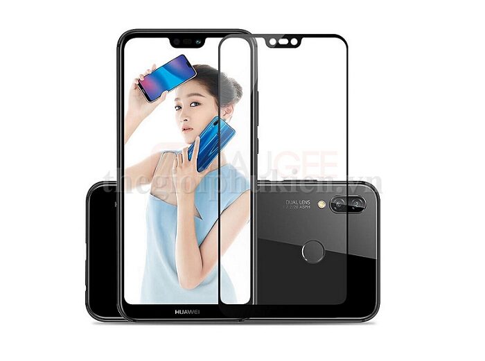 Tấm dán kính cường lực Huawei Honor Play full màn hình 5D phủ màu