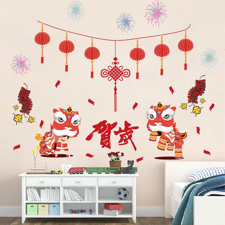 Decal dán tường decal trang trí tết XL842