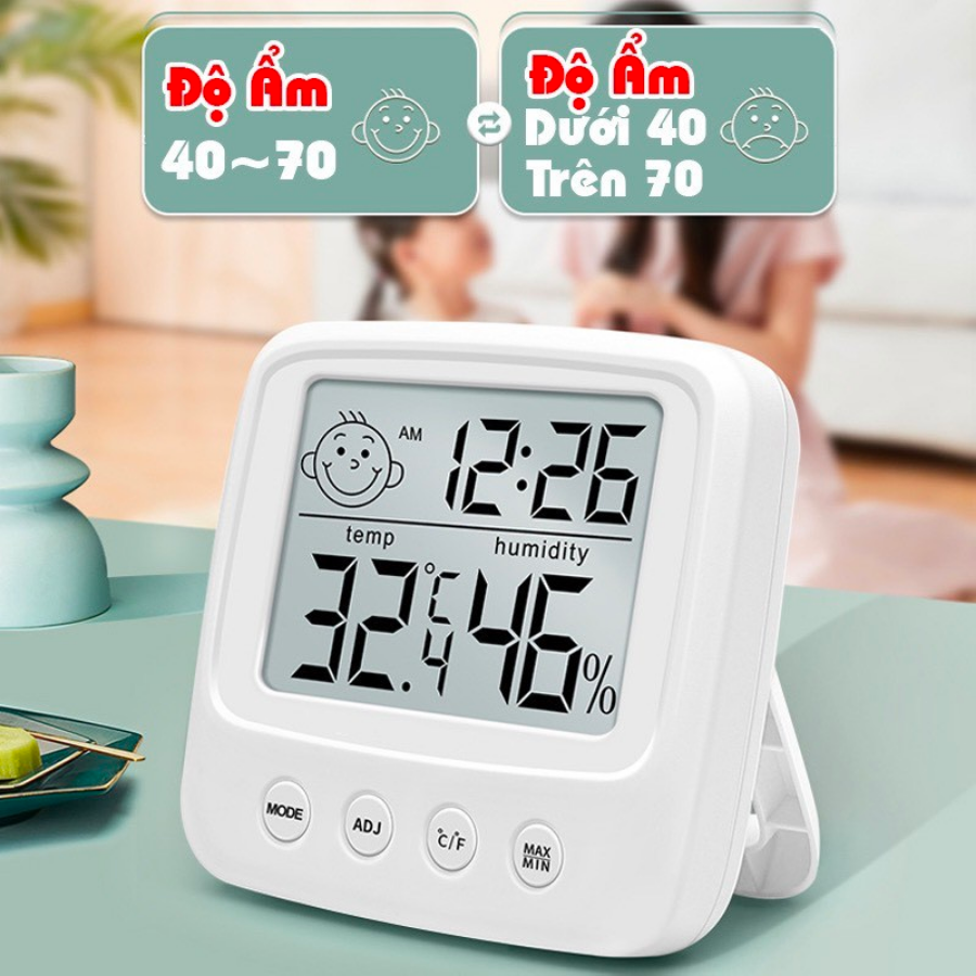Nhiệt ẩm kế đo nhiệt độ và độ ẩm trong phòng