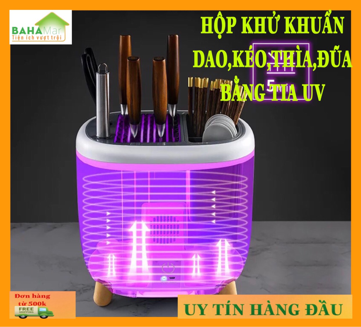 HỘP KHỬ KHUẨN DAO,KÉO,THÌA,ĐŨA BẰNG TIA UV "BAHAMAR" LED-UV diệt khuẩn bằng đèn, đều chiếu xạ cho bộ đồ dùng dao, kéo, đũa, thìa  đảm bảo vệ sinh hơn. không để vi khuẩn gây phát triển, rất là an toàn khi sử dụng.