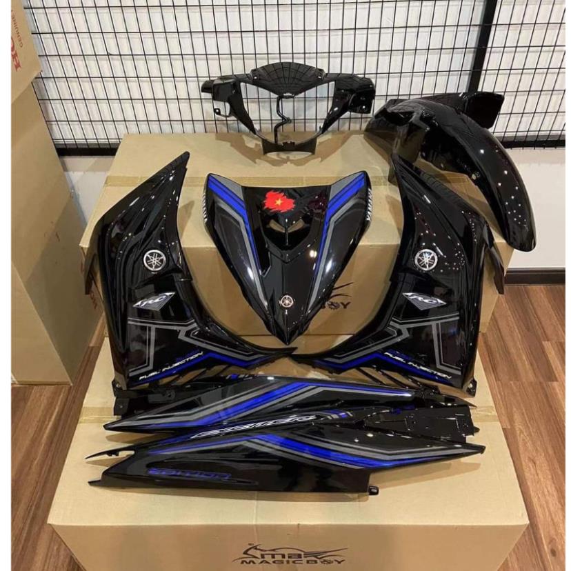 Tem Rời Yamaha Ex 135 Rc 2011 Đen Xanh