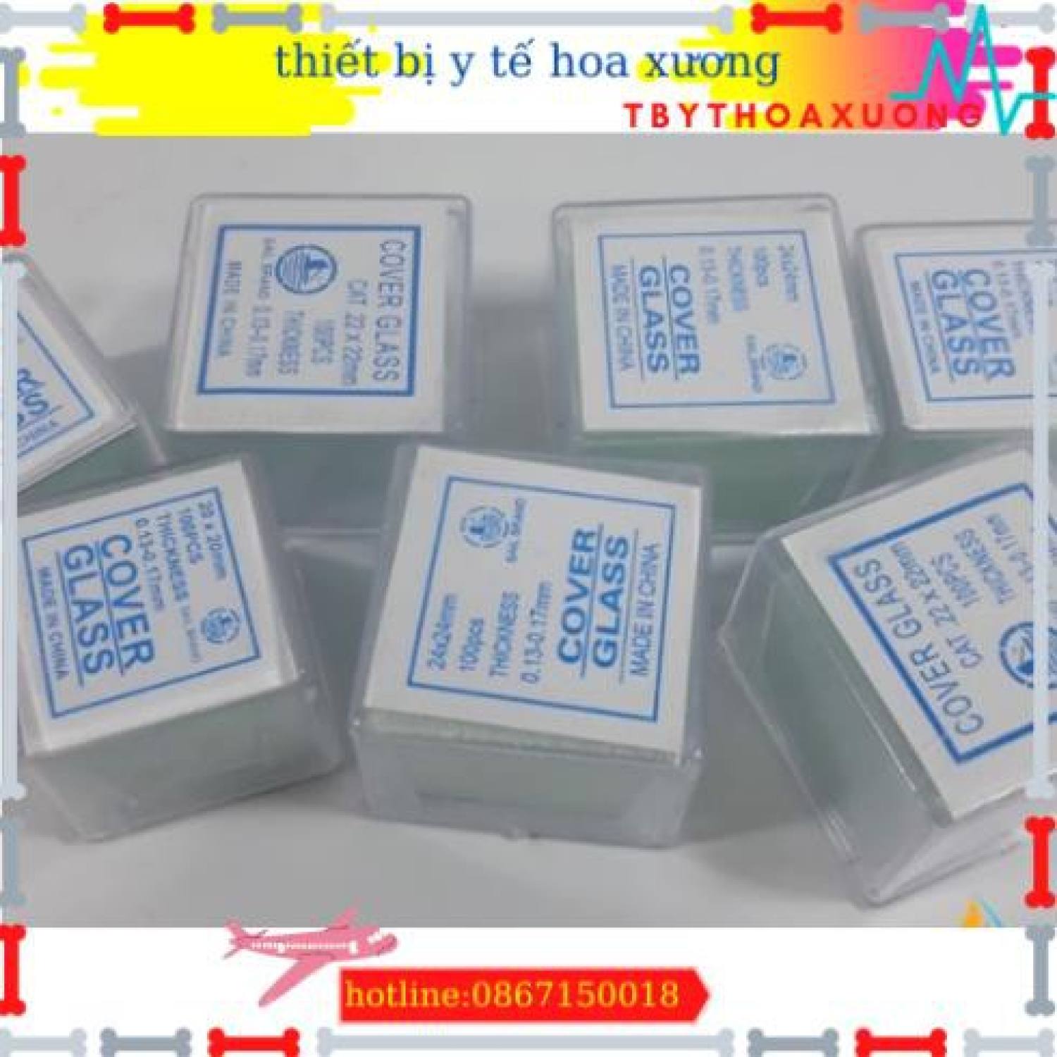 Lamen kính hiển vi y khoa 22x22mm
