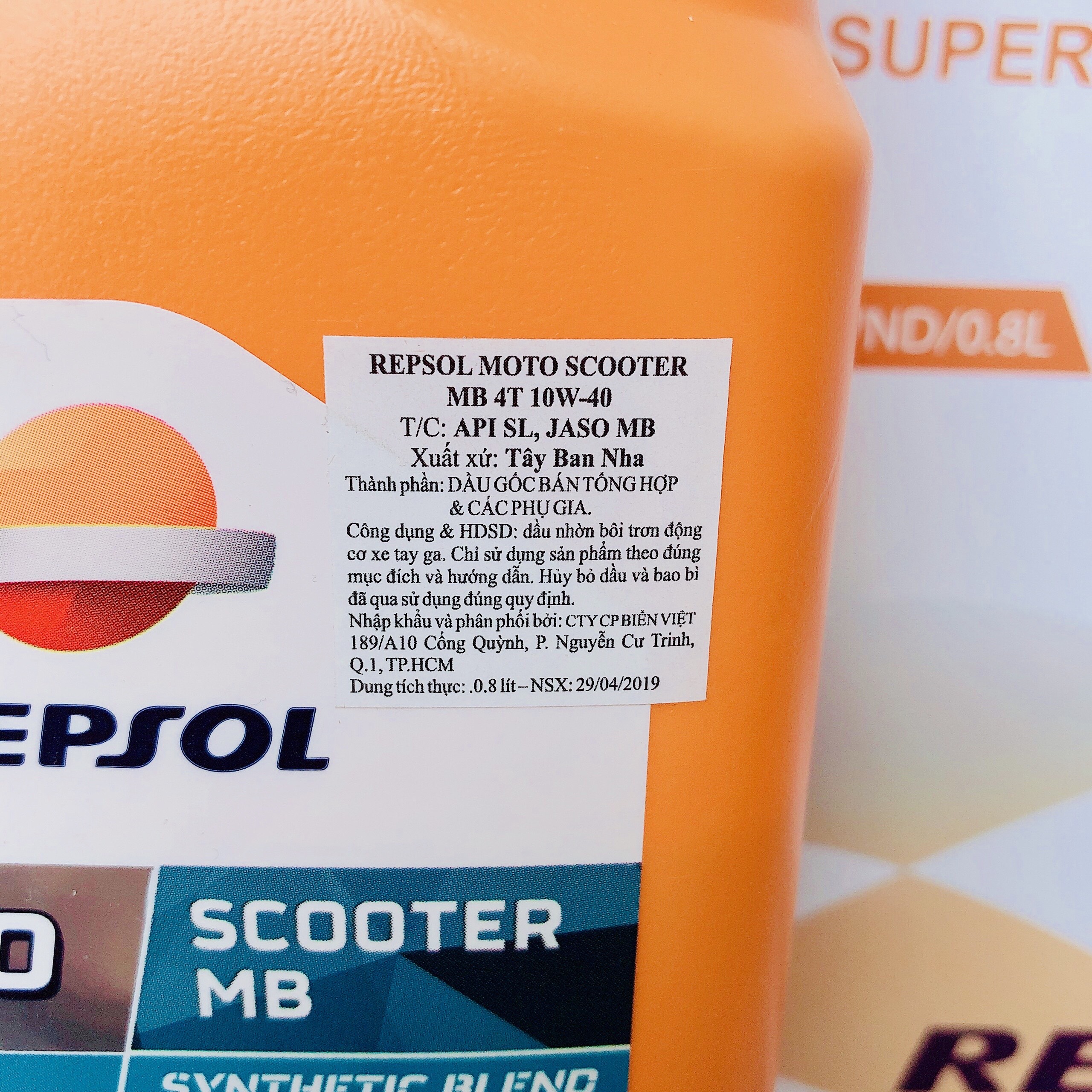 [HCM]Nhớt Repsol Scooter MB 10W40 800ml