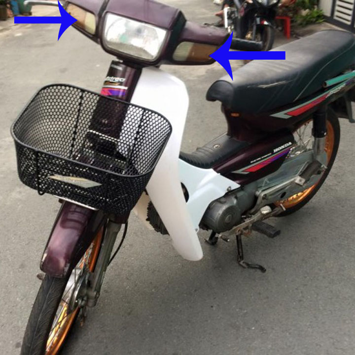 Nắp chụp đèn xi nhan trước xe DREAM LÙN nhựa cao cấp,  Phụ tùng xe máy giá rẻ