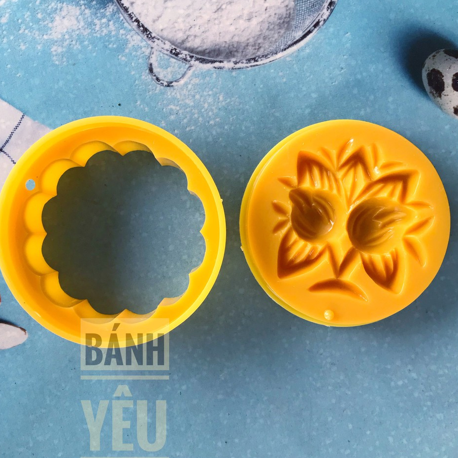 Khuôn nhấn trung thu 2 trái đào 100g