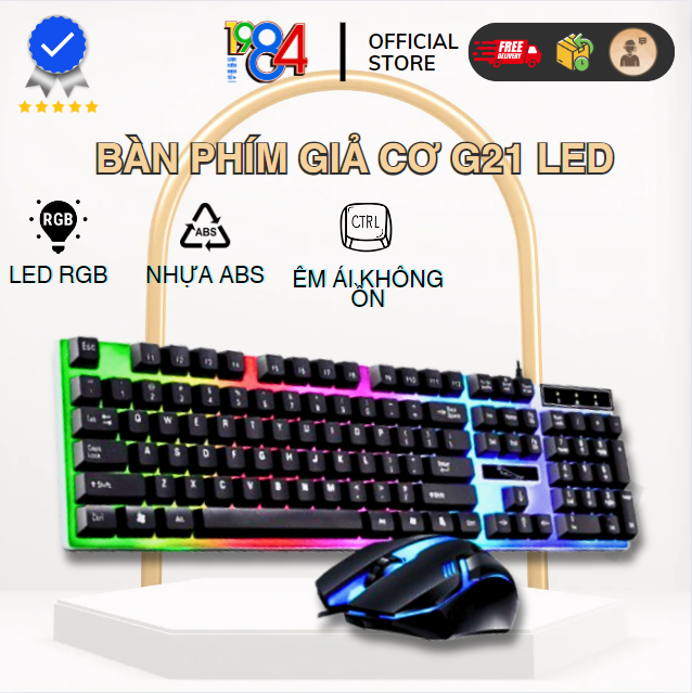 Bàn phím G21 LED giả cơ game chuyên dụng