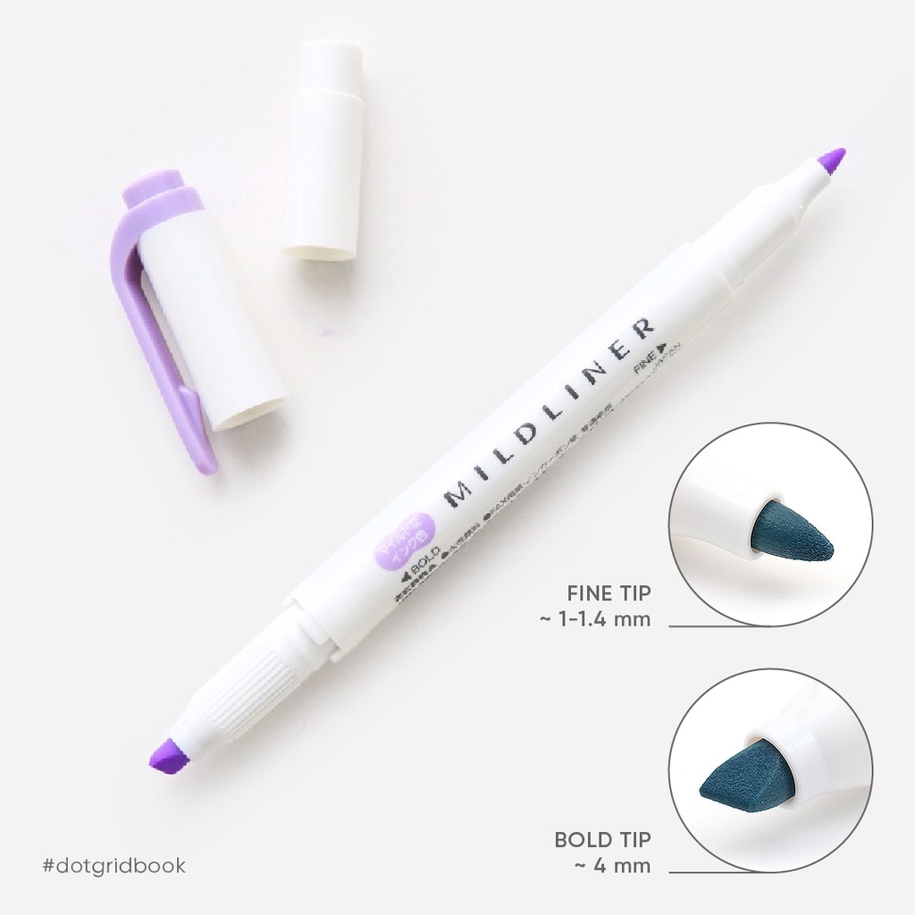 Set 5 Bút Highlight Zebra Mildliner-WKT7-5C-NC