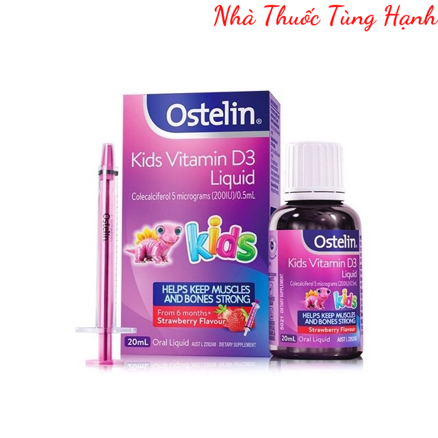Ostelin Kids Vitamin D3 Liquid 20ml - Hàng Úc