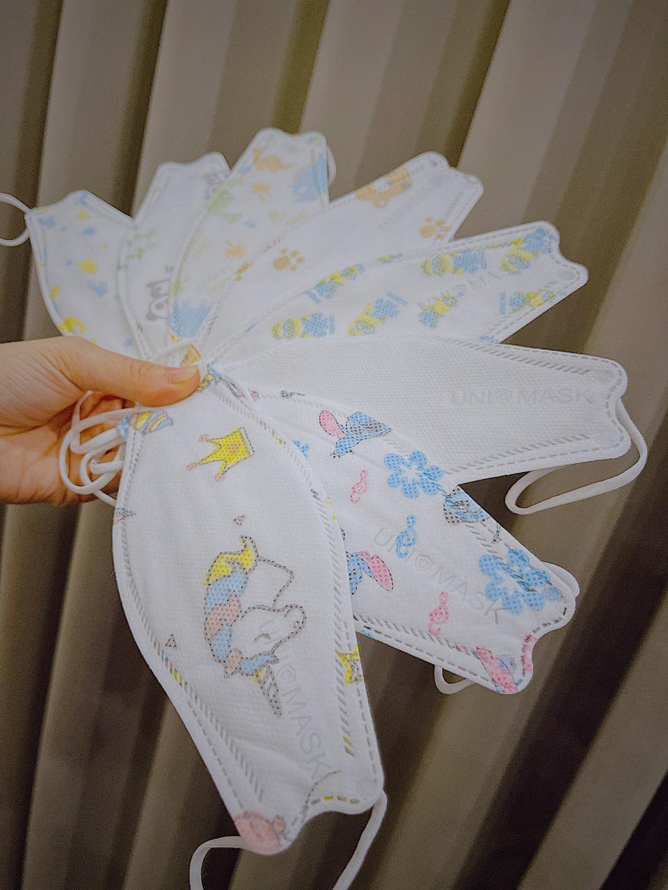 [ Combo 10c] Khẩu trang KF94 Trẻ em Unimask (3-6 tuổi )