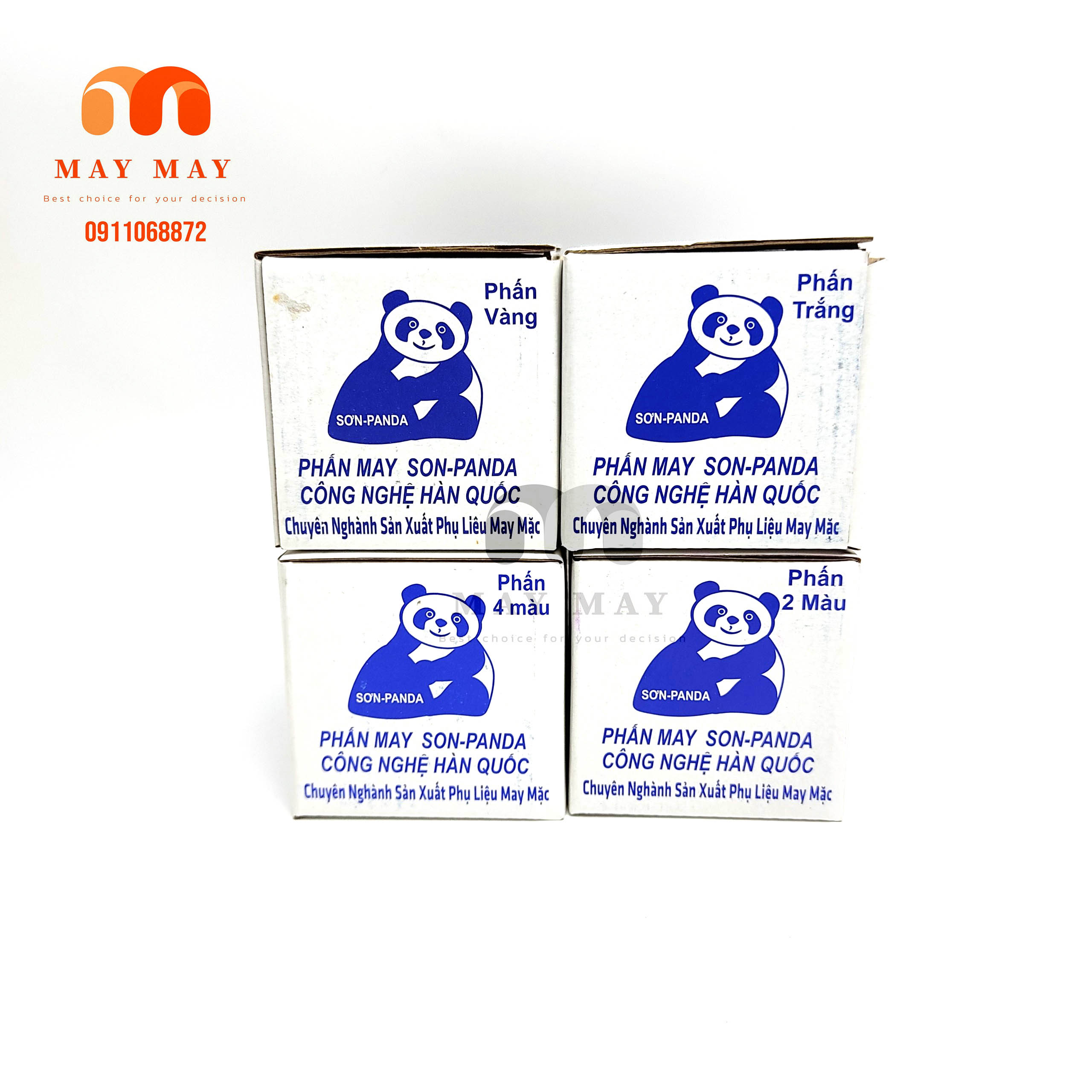 Phấn may Hàn Quốc - Hiệu panda sử dụng trong may mặc, phấn gấu panda