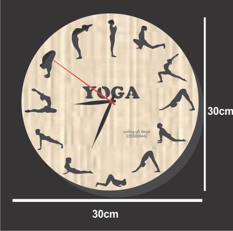 Đồng Hồ Yoga Treo Tường Giá rẻ