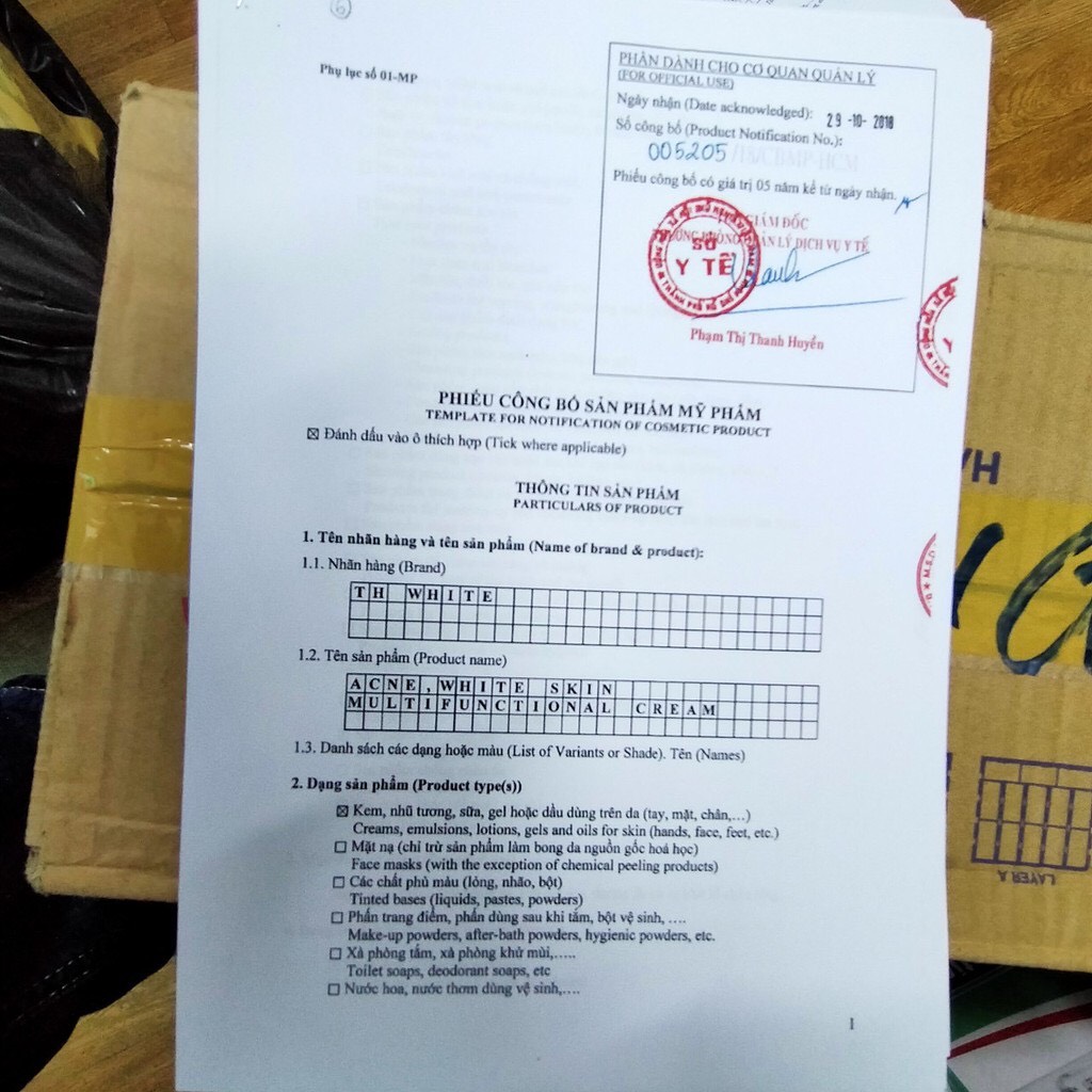 Kem T2H White Mụn Thâm Trắng Da Dưỡng Da Se Khít Lỗ Chân Lông